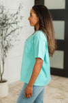 Take It Easy Slouchy Tee in Mint