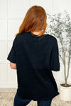 The Layback Relaxed Basic Tee in Black