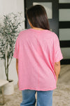 The Layback Relaxed Basic Tee in Pink