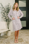 The Person You Are V-Neck Leopard Print Dress