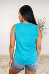 Thread Theory Round Neck Tank in Teal
