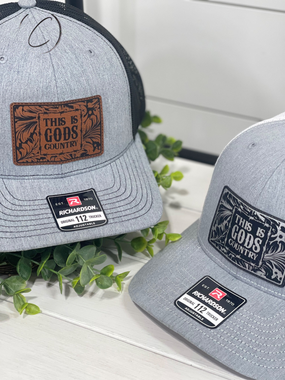 Adult Tooled This Is Gods Country Patch Snapback Hat