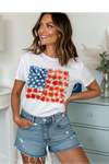 Floral Flag Graphic Tee