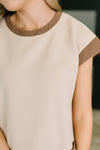 Your Place Or Mine Contrast Detail Midi Dress