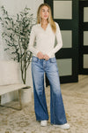 Zenim Printed Wide Leg Bottoms