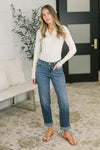 Zoey Mid Rise Billie Boyfriend Jean in Everyday Indigo
