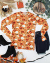Blair Long Sleeve Top - Spooky Autumn