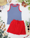 Serena Luxe Skort - Red