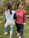 Scottie Two Tone Sweatshirt in Three Colors
