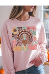 Floral Turkey Graphic Tee