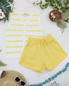 French Terry Stevie Shorts - Lemon