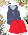 Noelle Tank - Navy Liberty Stars