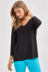 Dear Scarlett Signature Classic V-Neck Top