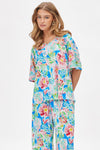 Dear Scarlett Cabana Set in Floral Royal