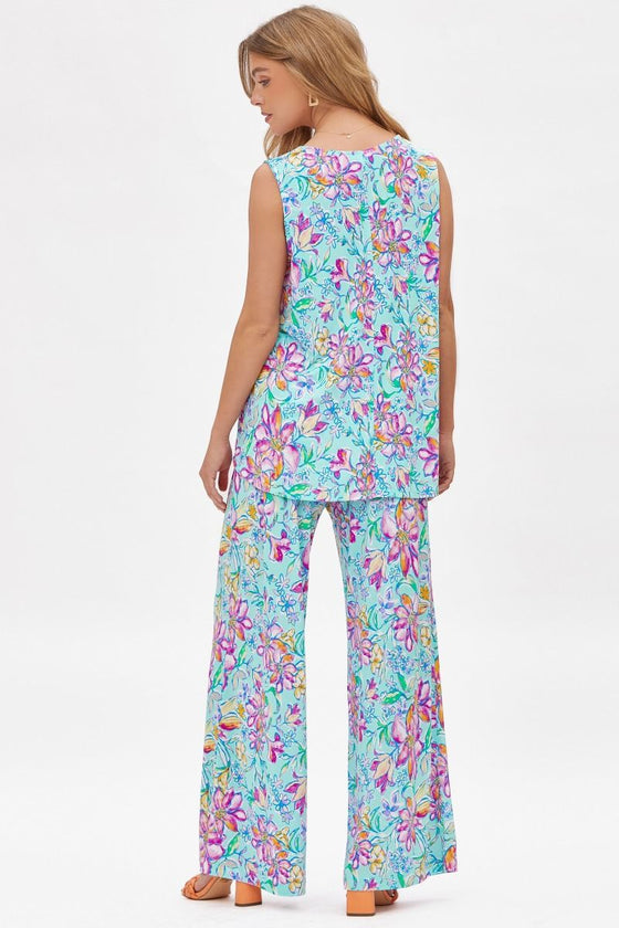 Dear Scarlett Sunkissed Set in Pink/Aqua