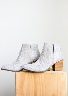  Shine Star Rhinestone Bootie in Silver