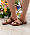 Tess Sandal in Tan