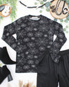 Blair Long Sleeve Top - Midnight Webs