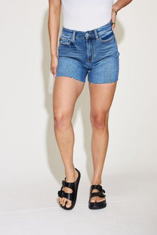  Judy Blue Full Size High Waist Slim Denim Shorts