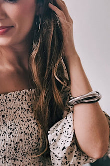  Natural Elements Silver Three Layer Bracelet