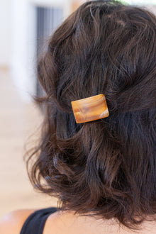  Rectangle Cuff Hair Tie Elastic in Amber